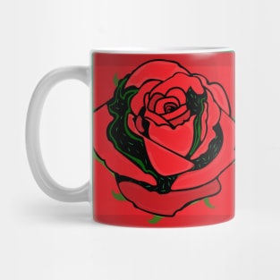 Red Rose Mug